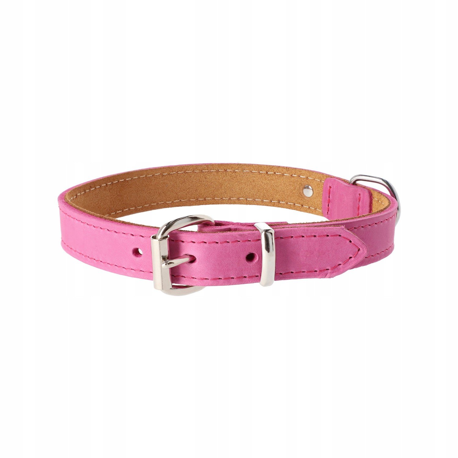 Dingo Obojek Premium Soft Leather 2,5x60 CM Pink