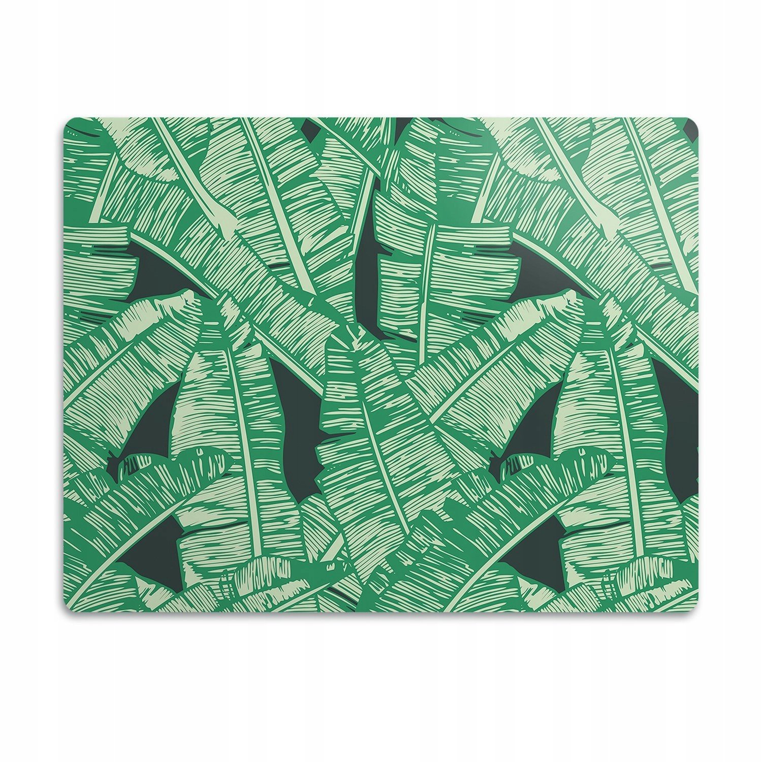 Ochranná podložka pod misku Velké listy zelená 90x60