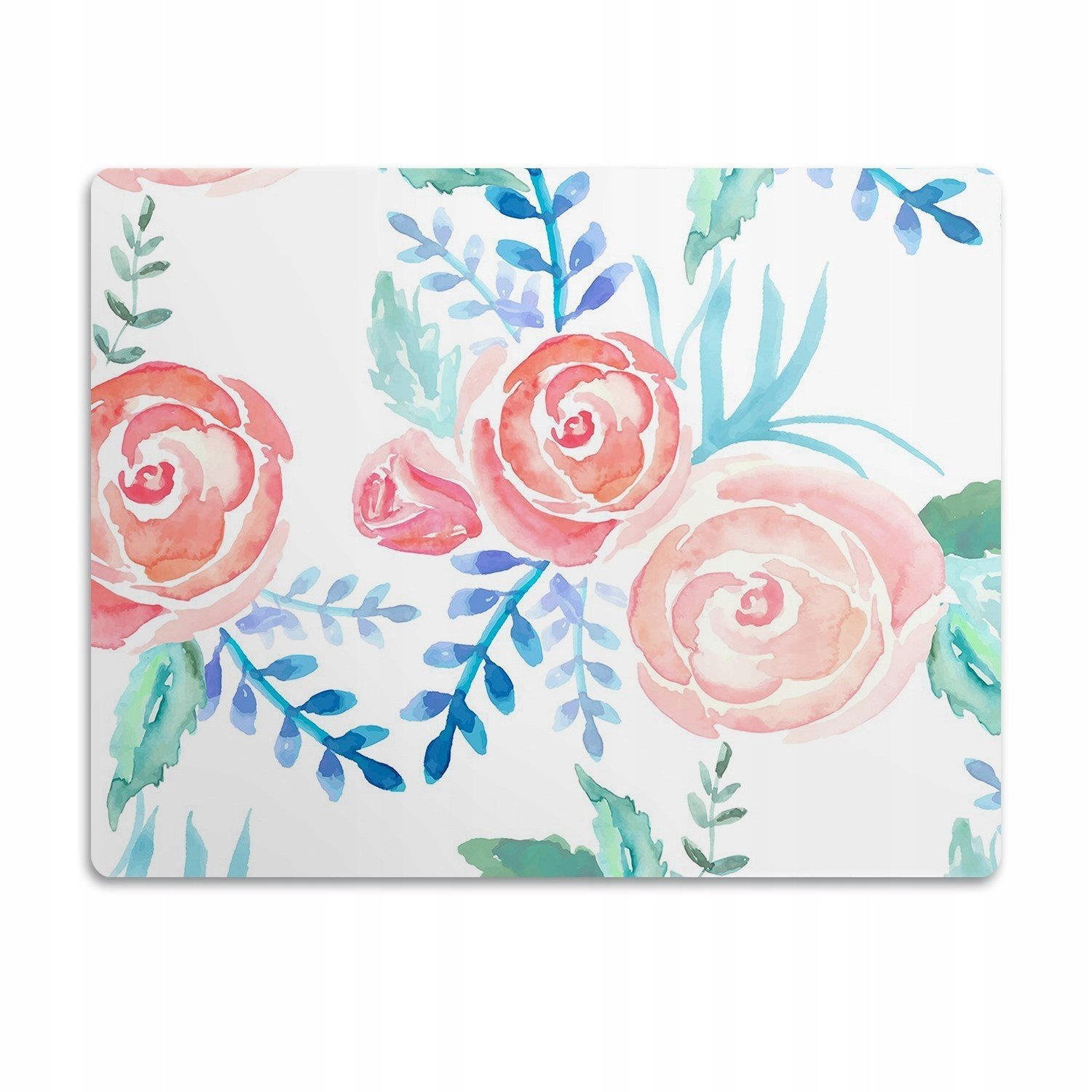 Voděodolná podložka pod misku Světlé květiny 90x60 cm