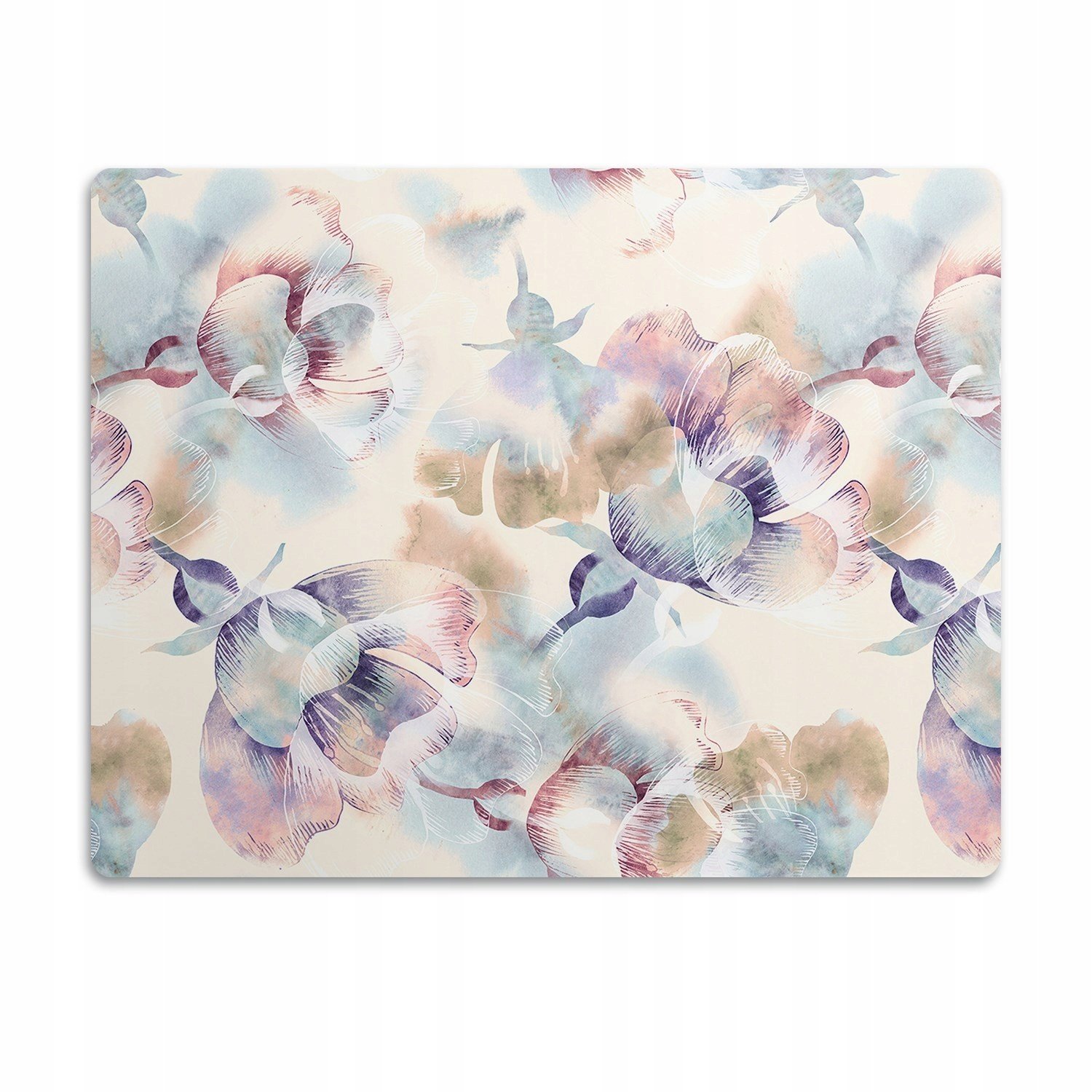 Podložka pro psa pod misku Pastelové květiny 90x60