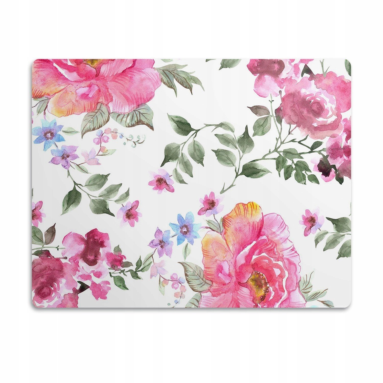 Podložka pod misku pro psa Růže akvarel 90x60 cm