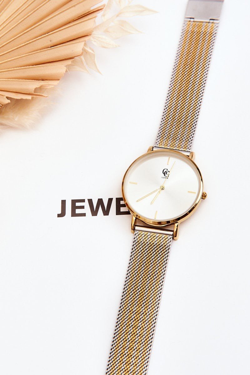 Dámské Hodinky GG Luxe Stříbro zlato Fiber