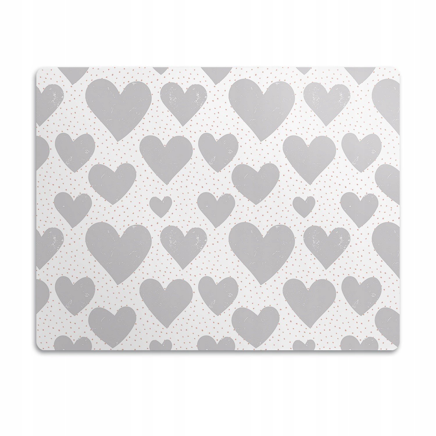 Pro kočku podložka pod záchod Šedá srdce 90x60 cm