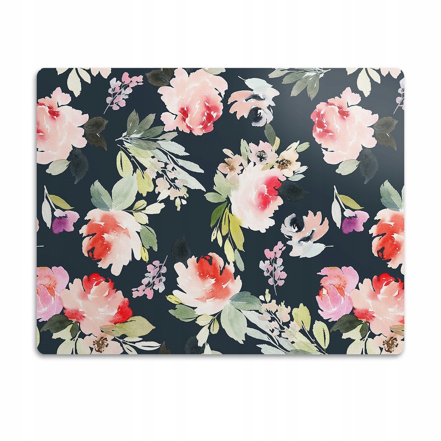 Ochranná podložka pod misku Malované květiny 90x60 cm