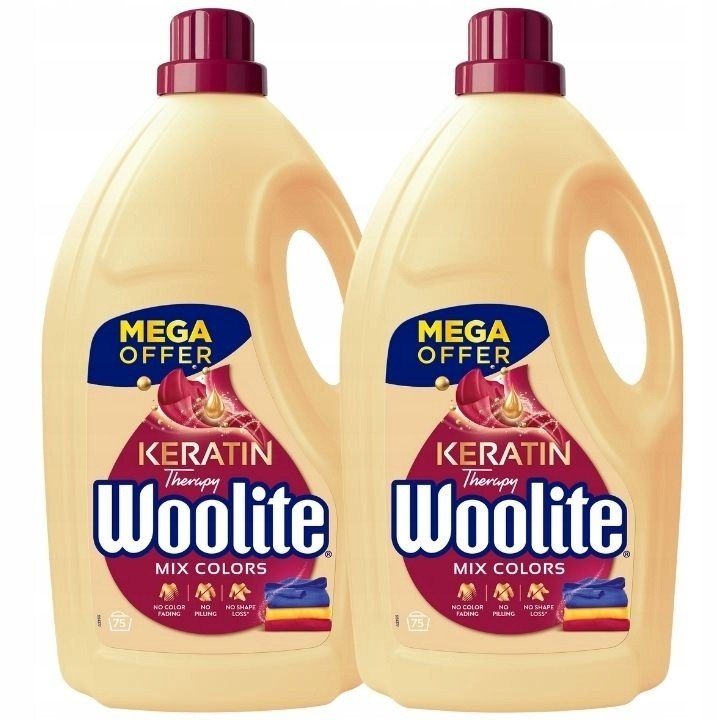 Woolite Tekutý prací prostředek Color 2x4,5L (150 praní)