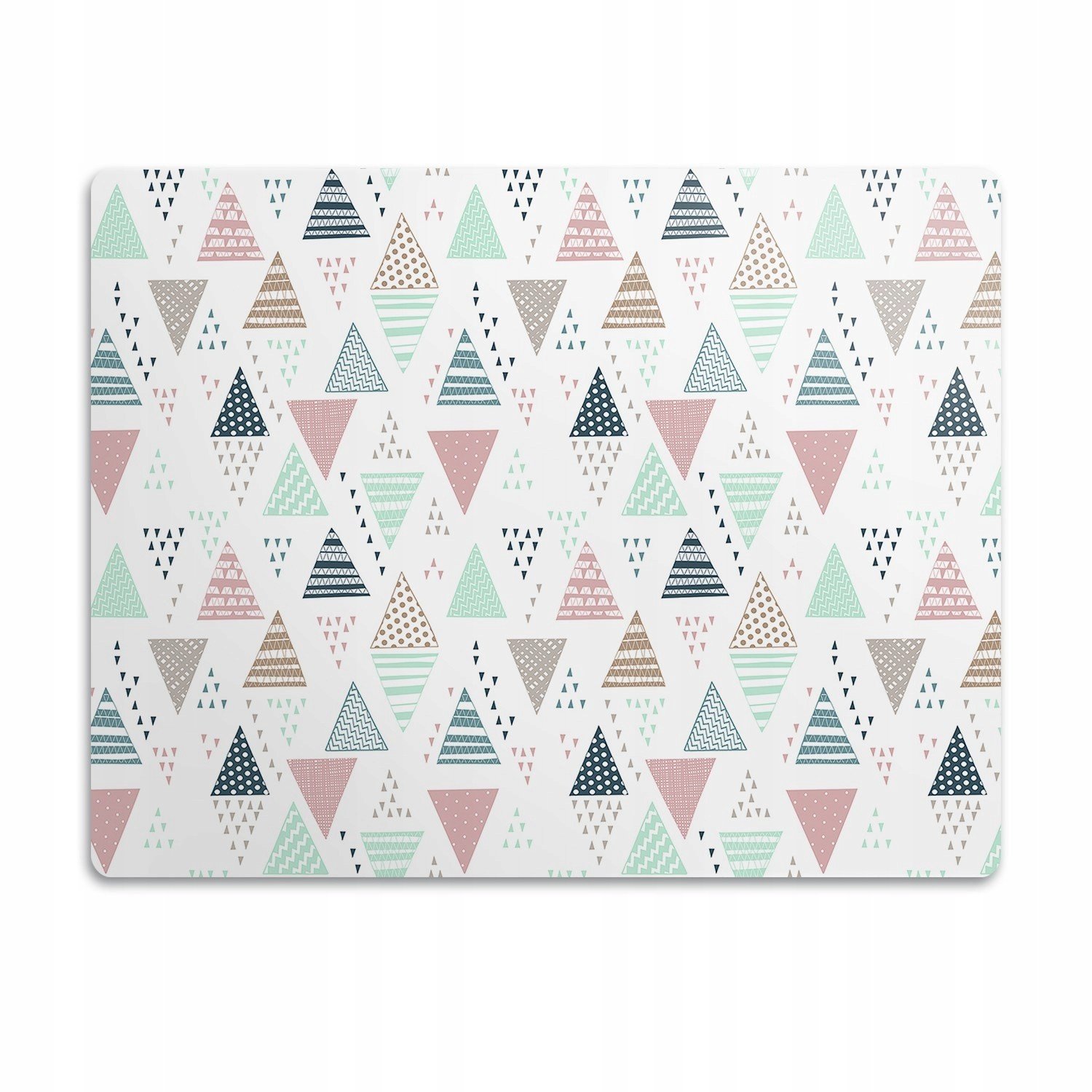Pro psa podložka pod misku Pastelové trojúhelníky 90x60 cm