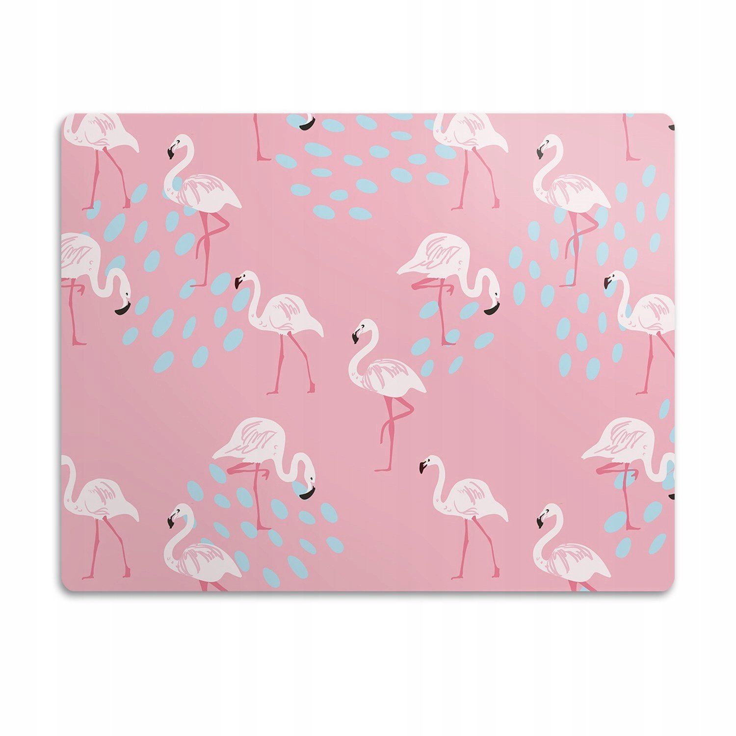 Podložka pod misky pro psa Plameňáci růžová 90x60