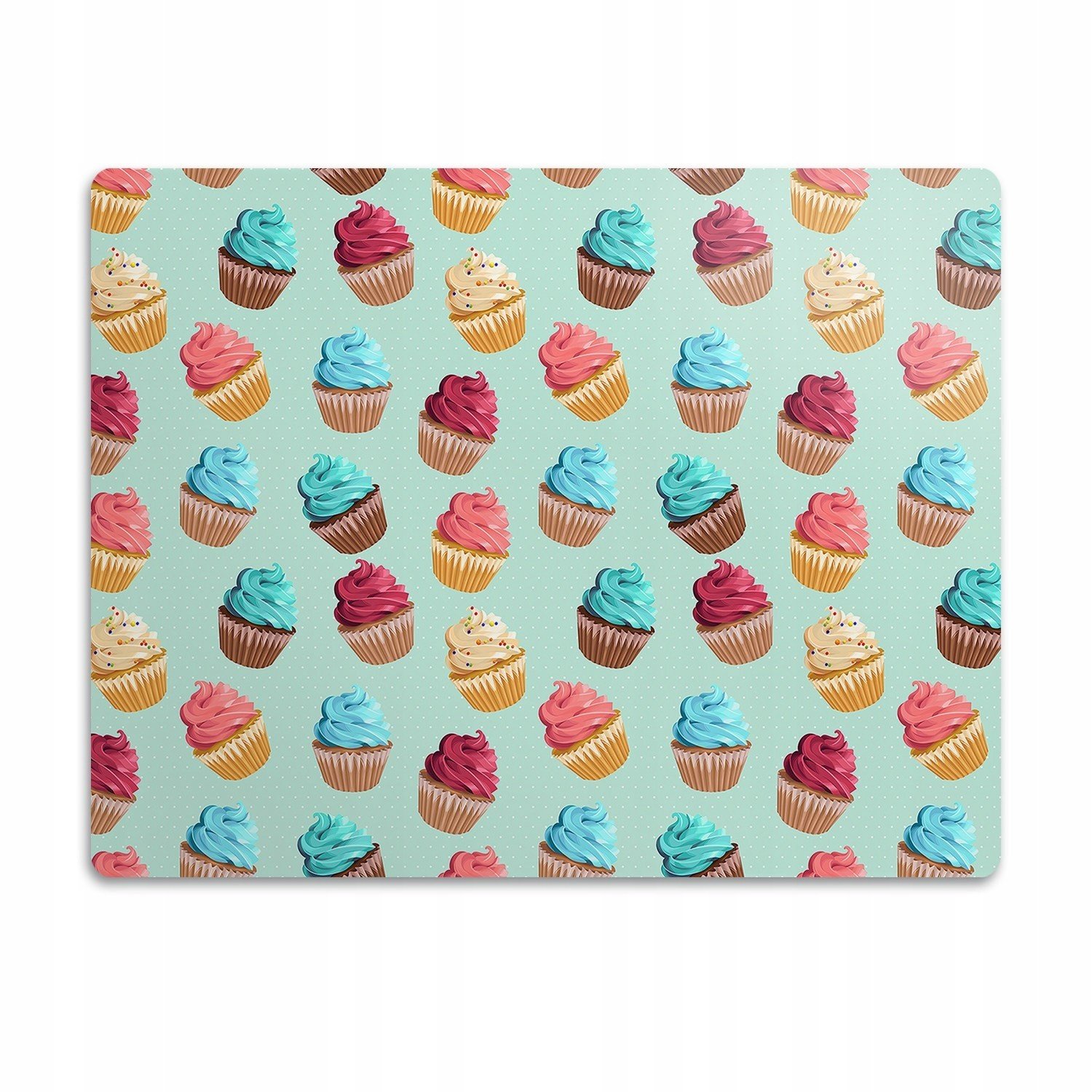 Podložka pro psa pod misku Bábovky barevné 90x60 cm