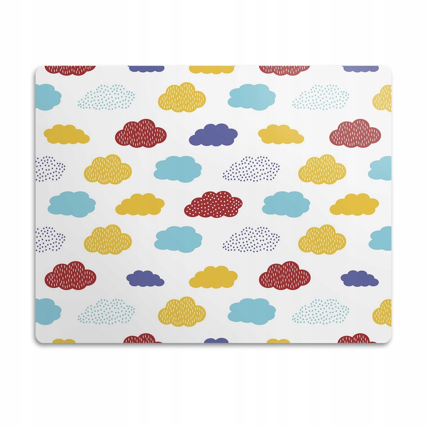 Voděodolná podložka pod misku Barevné mraky 90x60cm