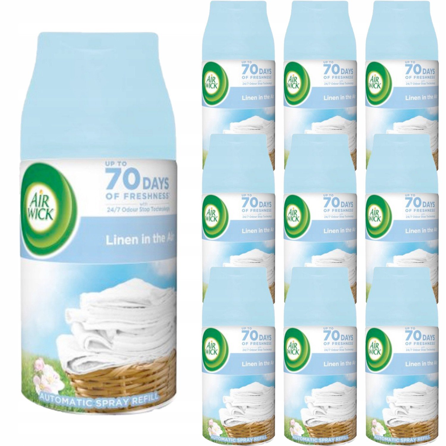 Air Wick Fresh náplň Zásoba Čerstvý Let 10*250ml