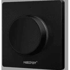 Vipelectro Nástěnný RF ovladač MiBoxer K1B 12/24V 5A pro jednobarevné LED pásky, přisazený, černý