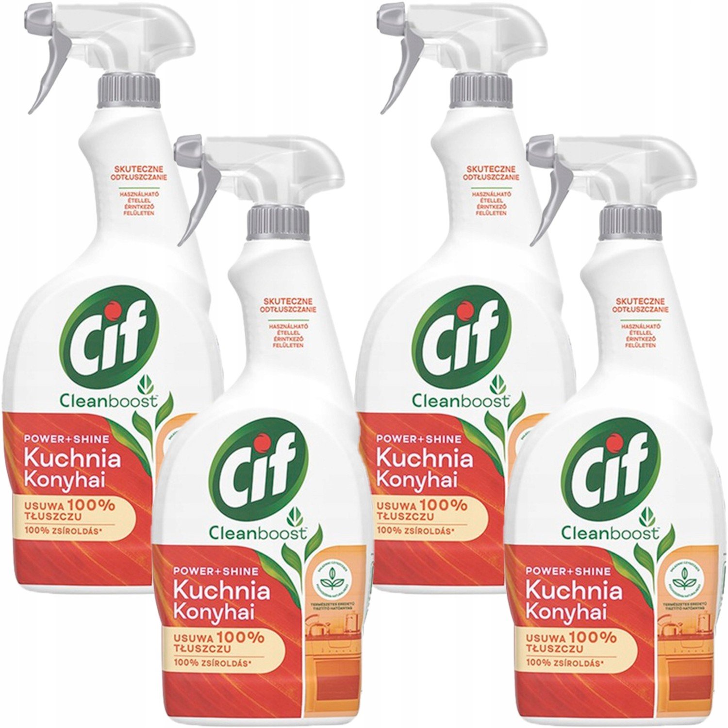 Set Cif Power&Shine Kuchyně 750ml *4 Sprej