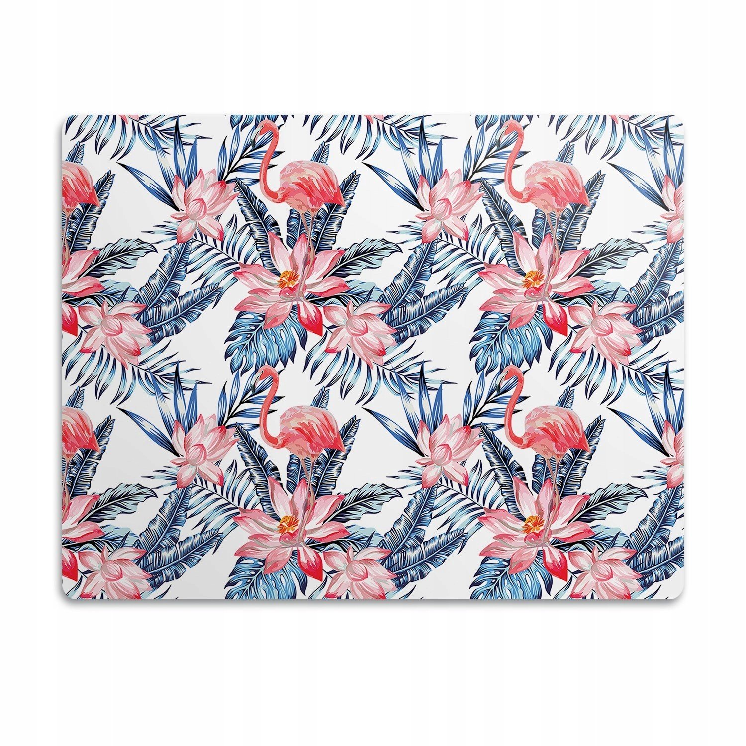 Pro psa kočky podložka pod misku Flamingi květiny 90x60