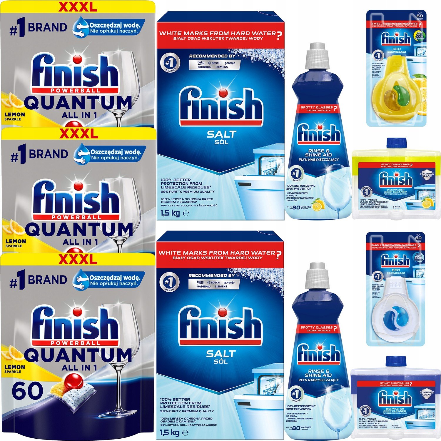 XXXL Set Finish Quantum Tablety Lemon 180ks