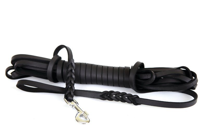 Dingo Smyč Tréninková Kůže Soft 0,8 CM x 5 M