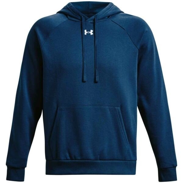 Under Armour RIVAL FLEECE HOODIE Pánská mikina, modrá, velikost M