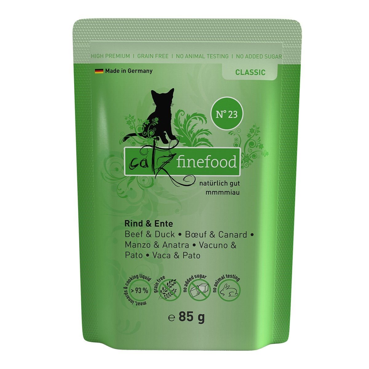 catz finefood No. 23 hovězí a kachna 8x85g