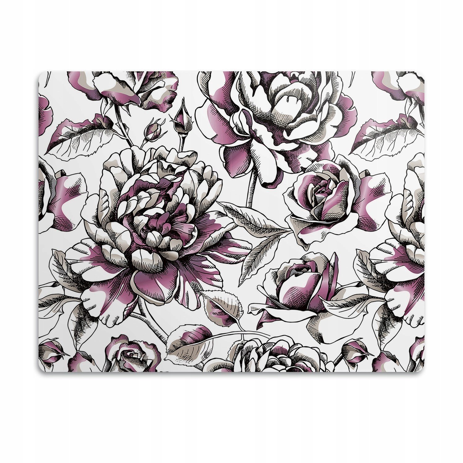 Ochranná podložka pod misku pro psa kočky Růže 90x60cm