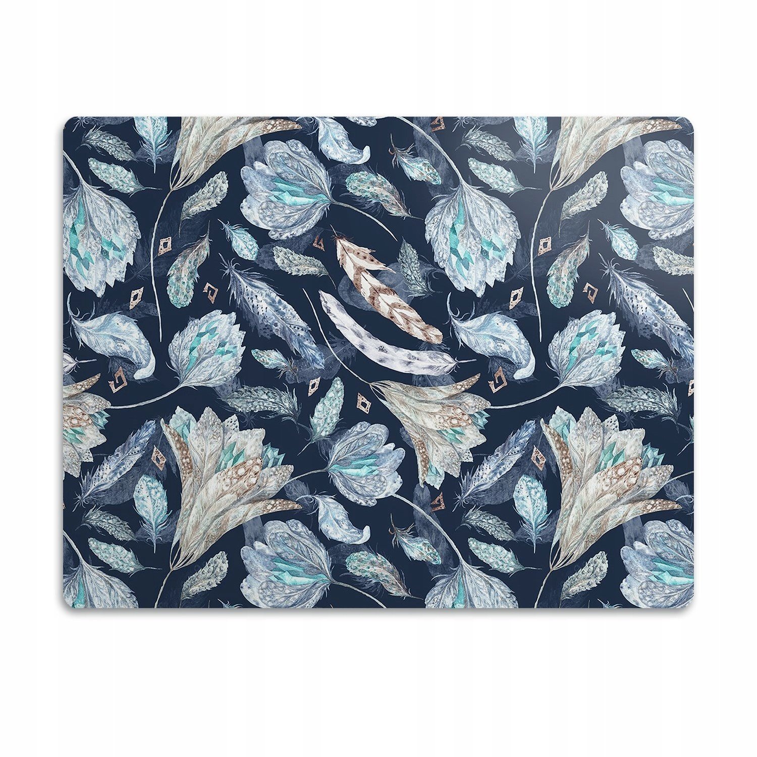 Podložka pro psa pod misku Květiny zdobená 90x60