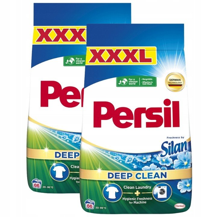 Persil Silan Prací prášek 2x3,96kg 132 praní