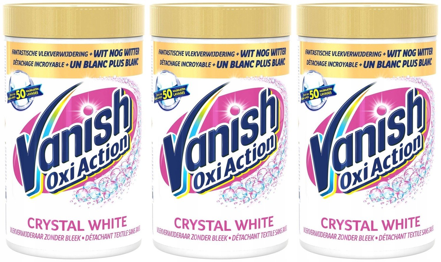 Vanish Oxi Action Crystal White Odstraňovač skvrn 2x1,2kg