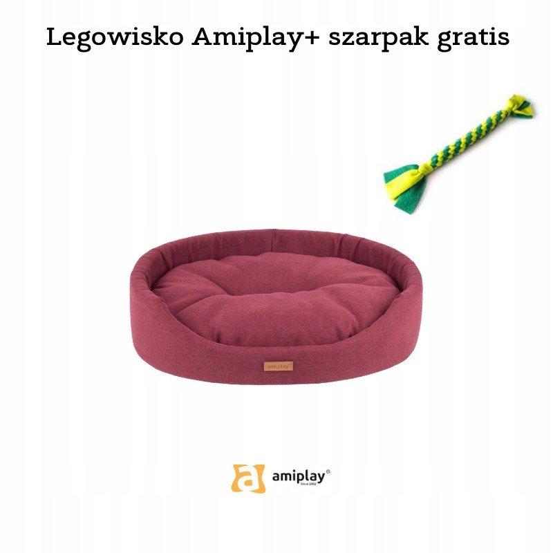 Amiplay Montana XL Bordová 72 cm x 63 cm