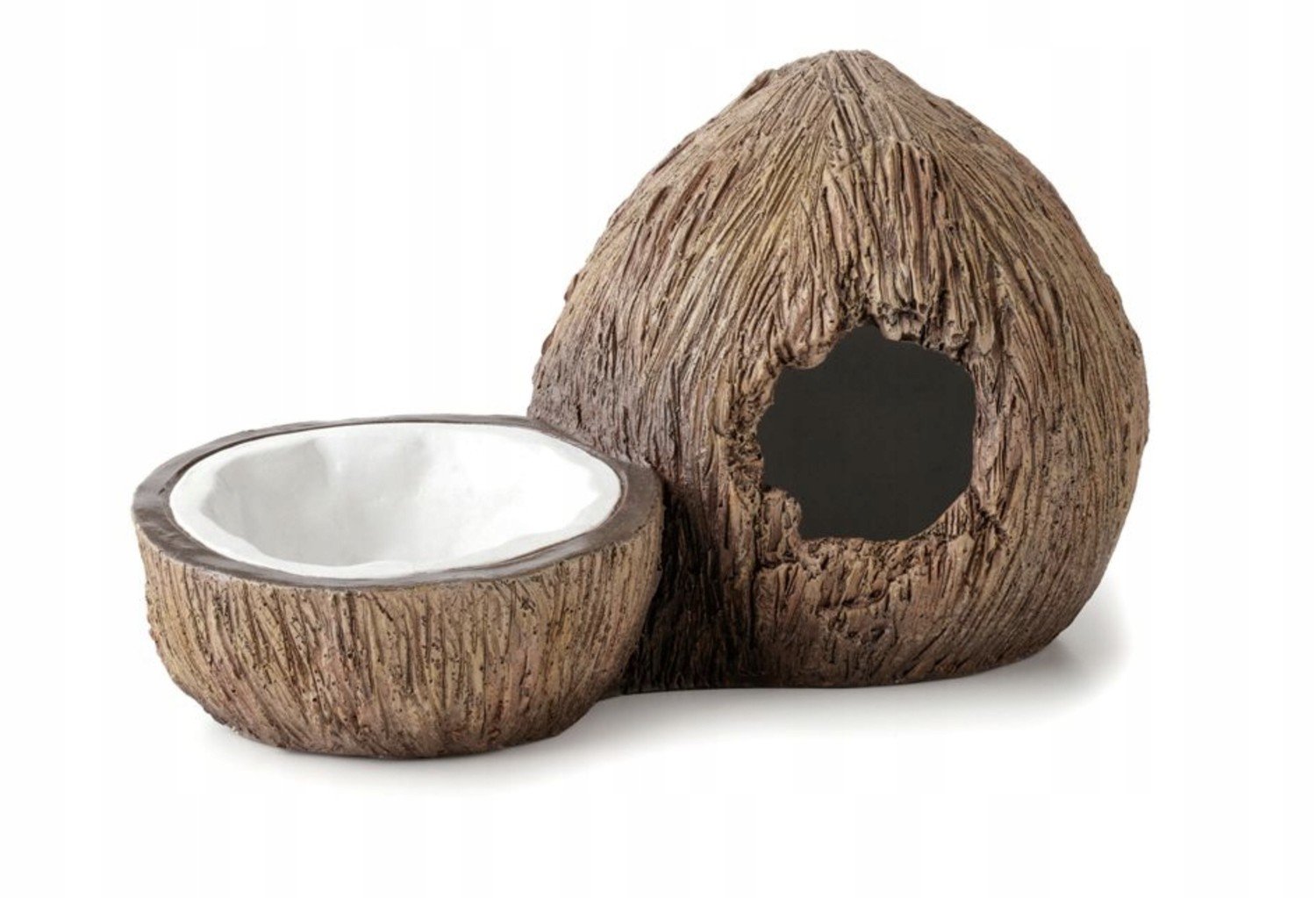 Exo terra Tiki Kokosový úkryt s miskou na vodu