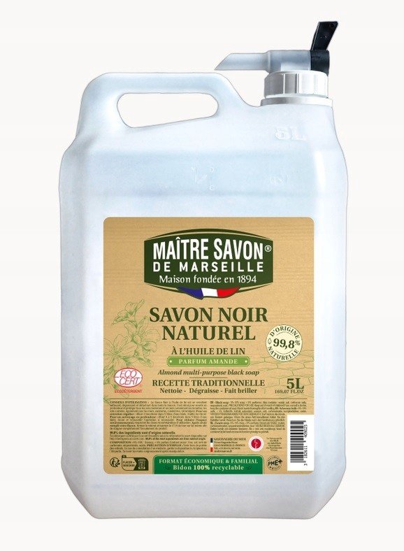 Maitre Savon černé tekuté mýdlo Migdal 5L