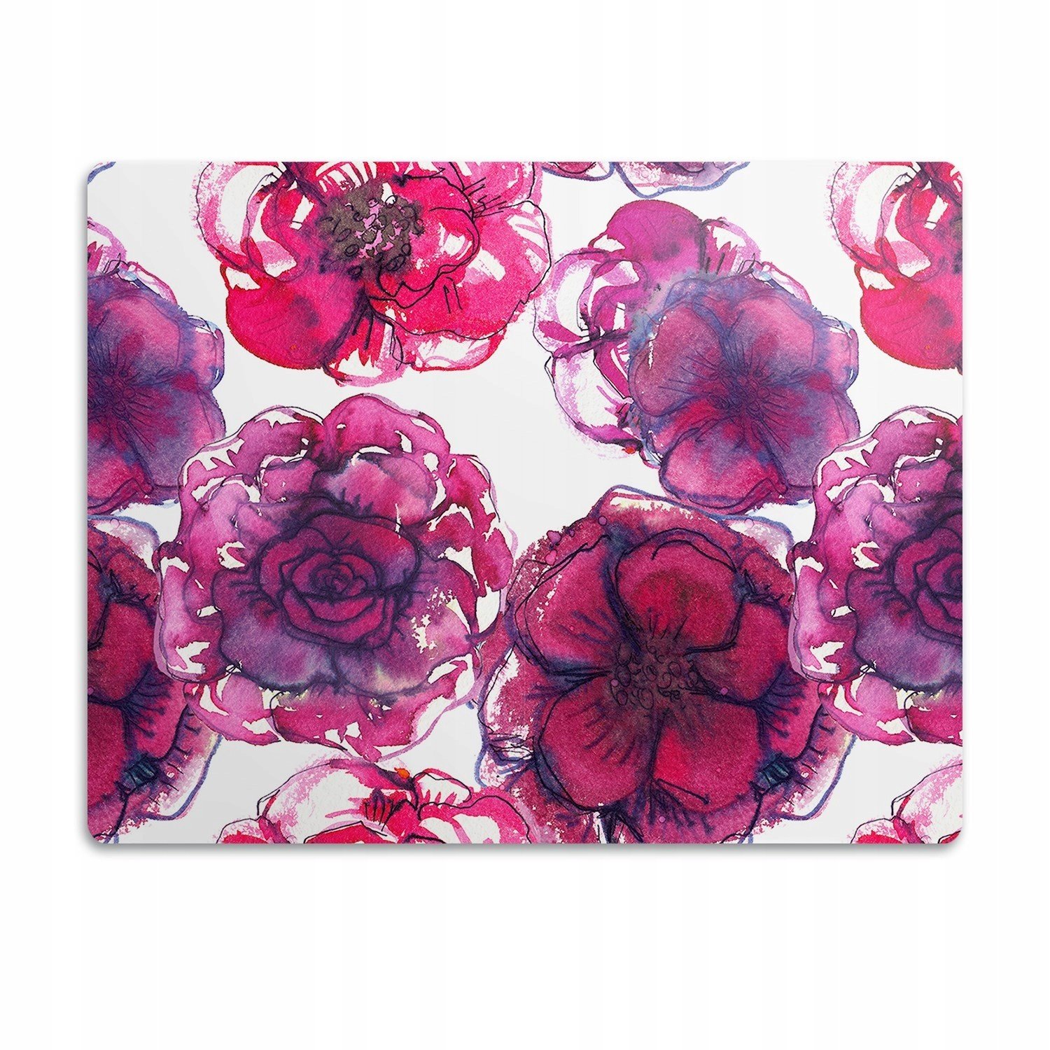 Voděodolná podložka pod misku Velké květiny 90x60 cm