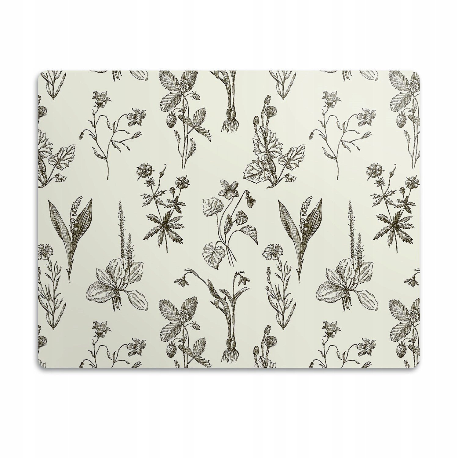 Ochranná podložka pod misku Nakrájené květiny 90x60