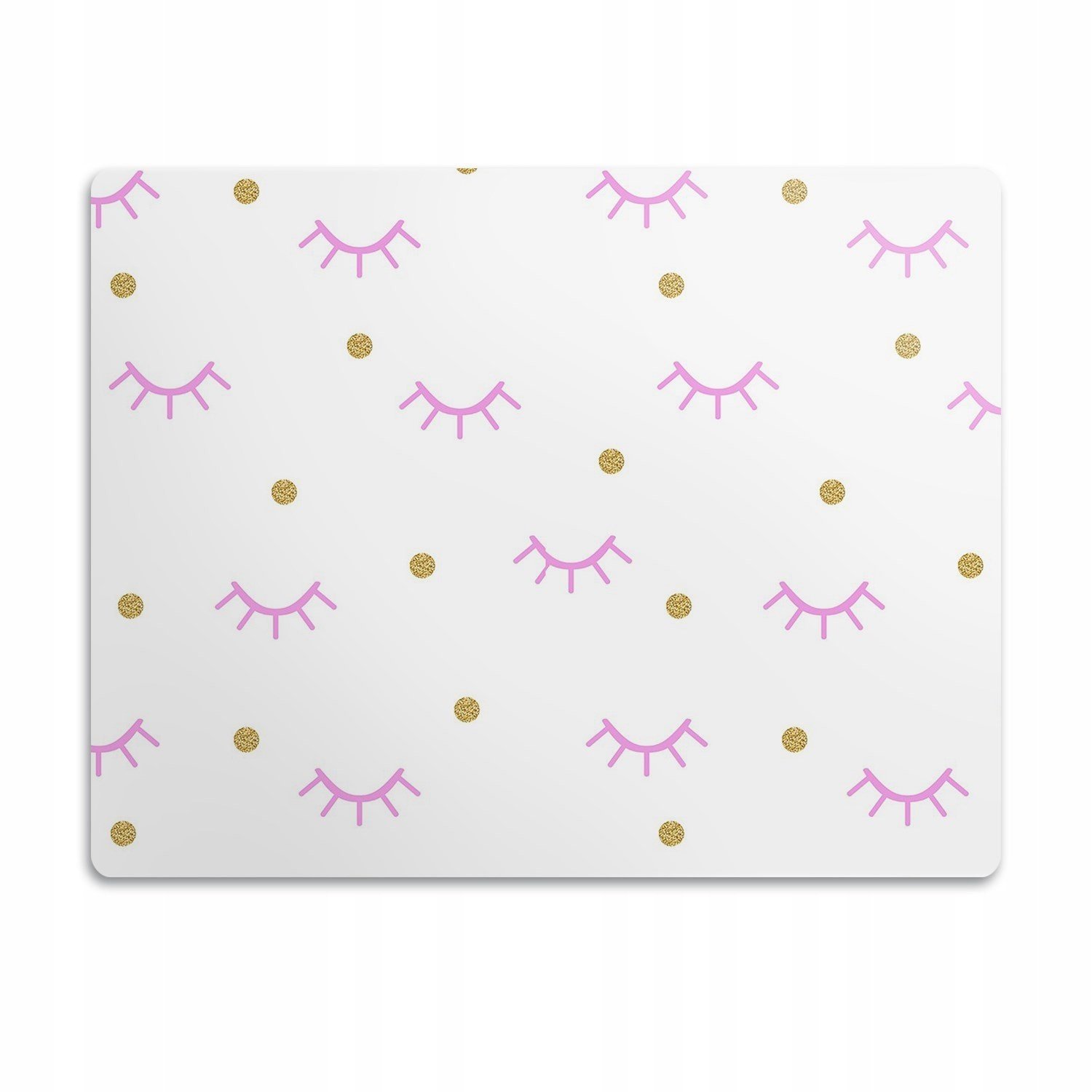 Voděodolná podložka pod misku Řasy a puntíky 90x60 cm