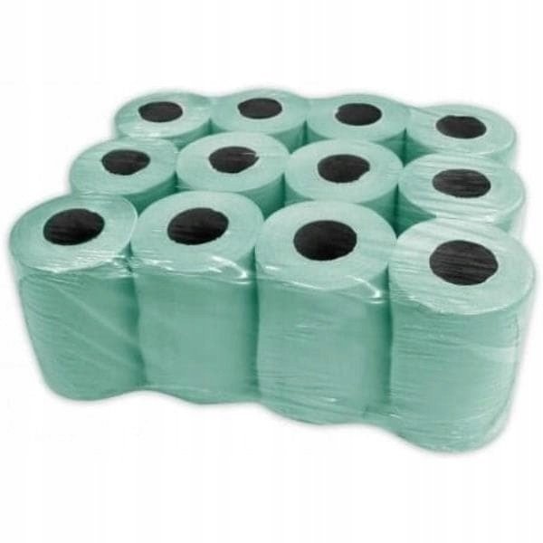 Papírový ručník čistící Cliver zelený 12 rolí