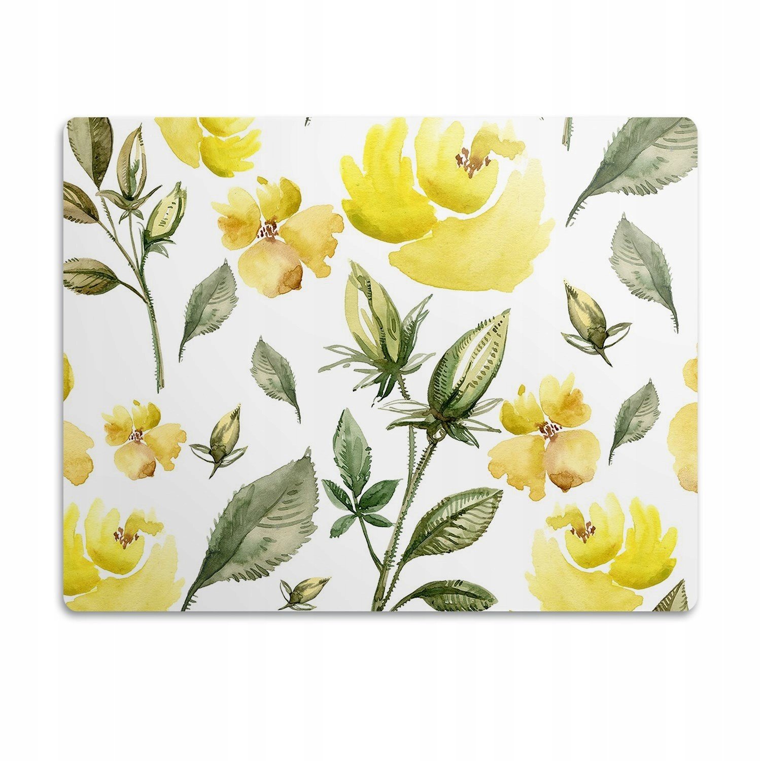 Ochranná podložka pod psí misky Žluté květy 90x60