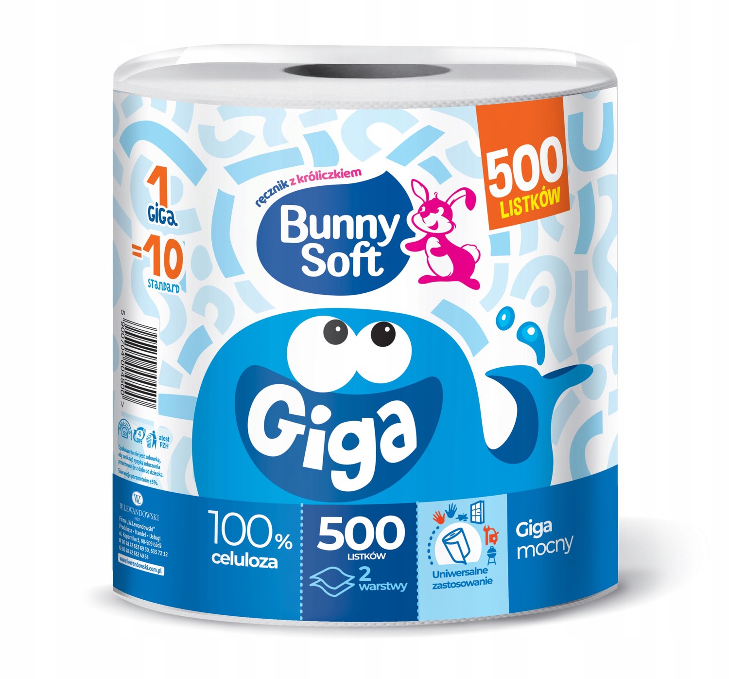Papírový ručník Giga Bunny 500 listů Celulóza
