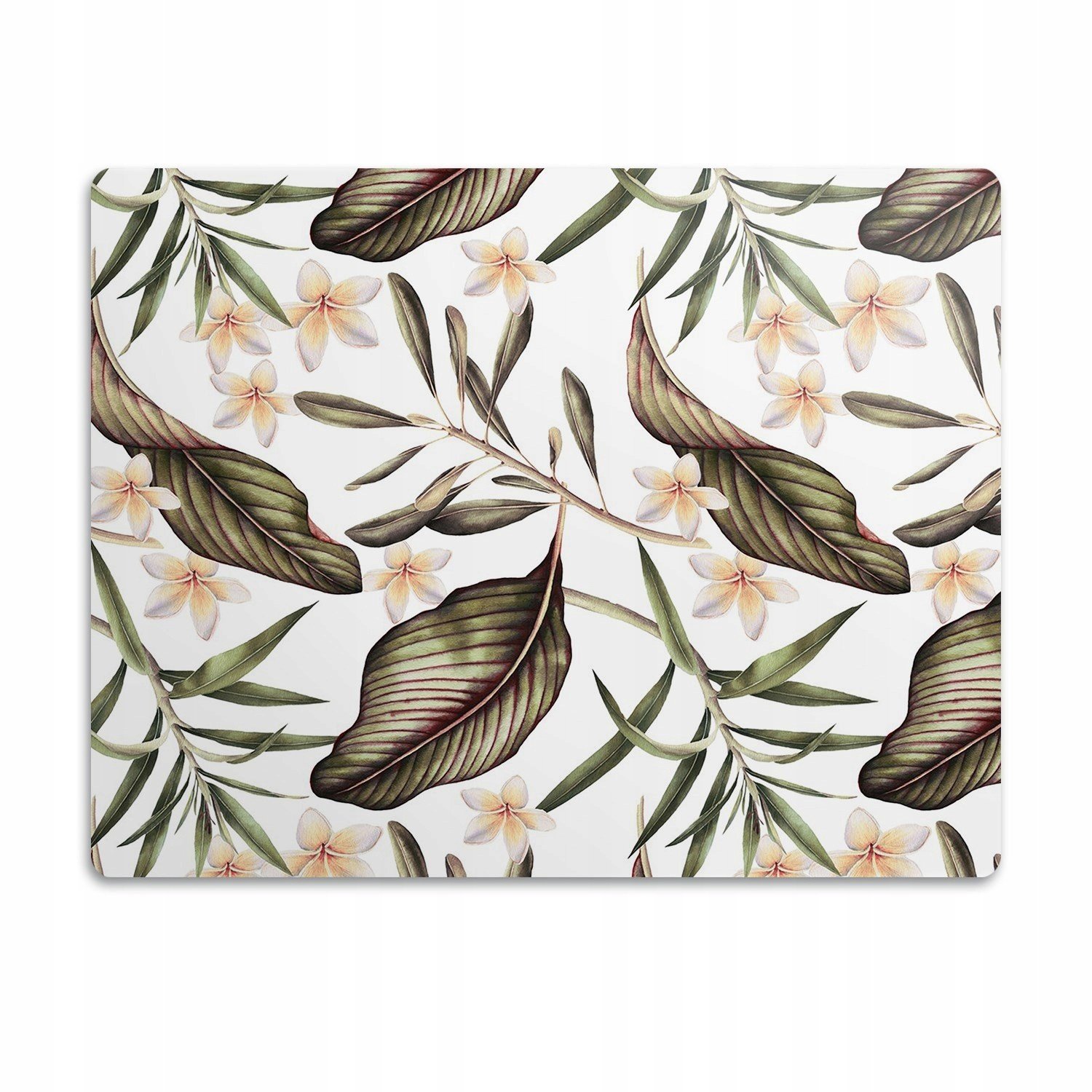 Podložka pod misky pro psa Listy a květiny 90x60