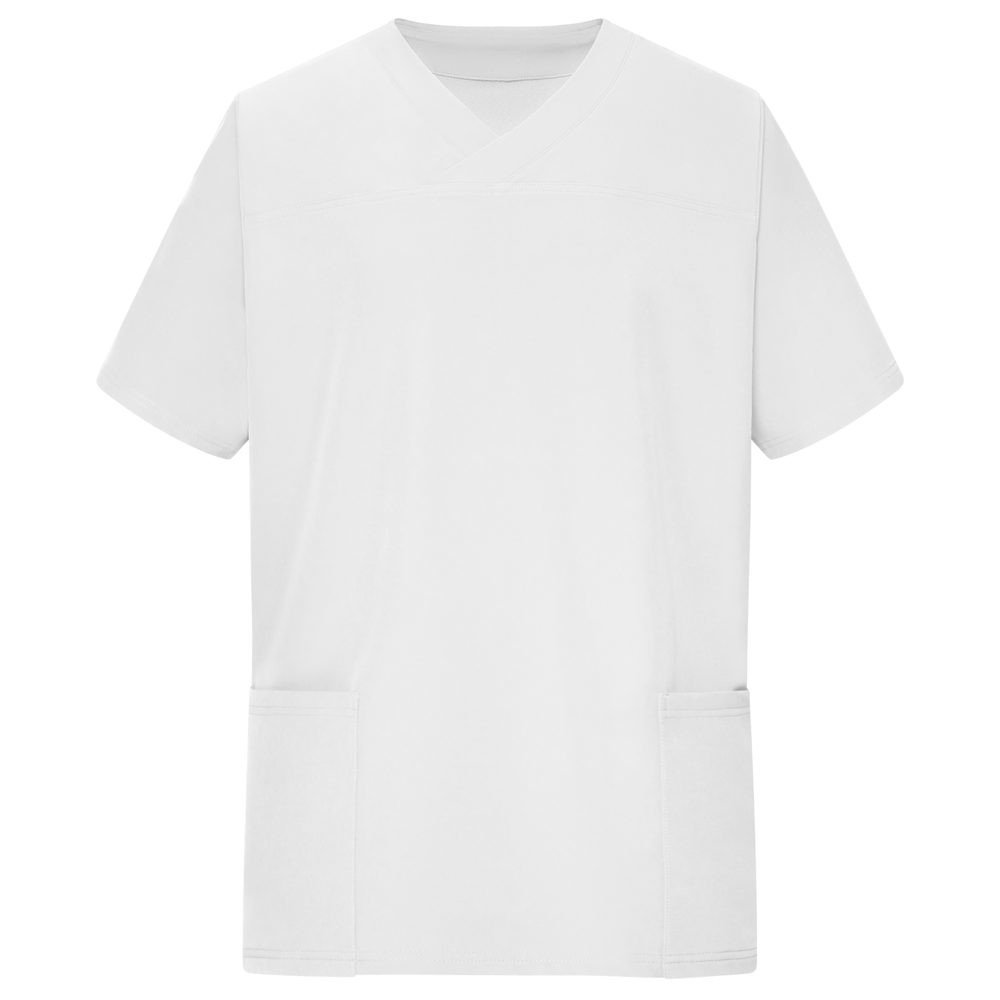 James & Nicholson Pánská strečová zdravotnická halena JN3104 - Bílá | L