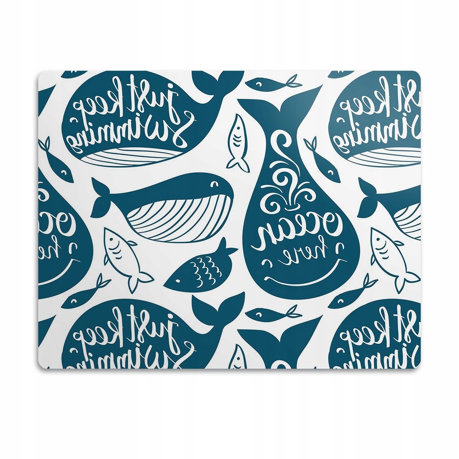 Ochranná podložka pro kočku psa Velryby 90x60 cm