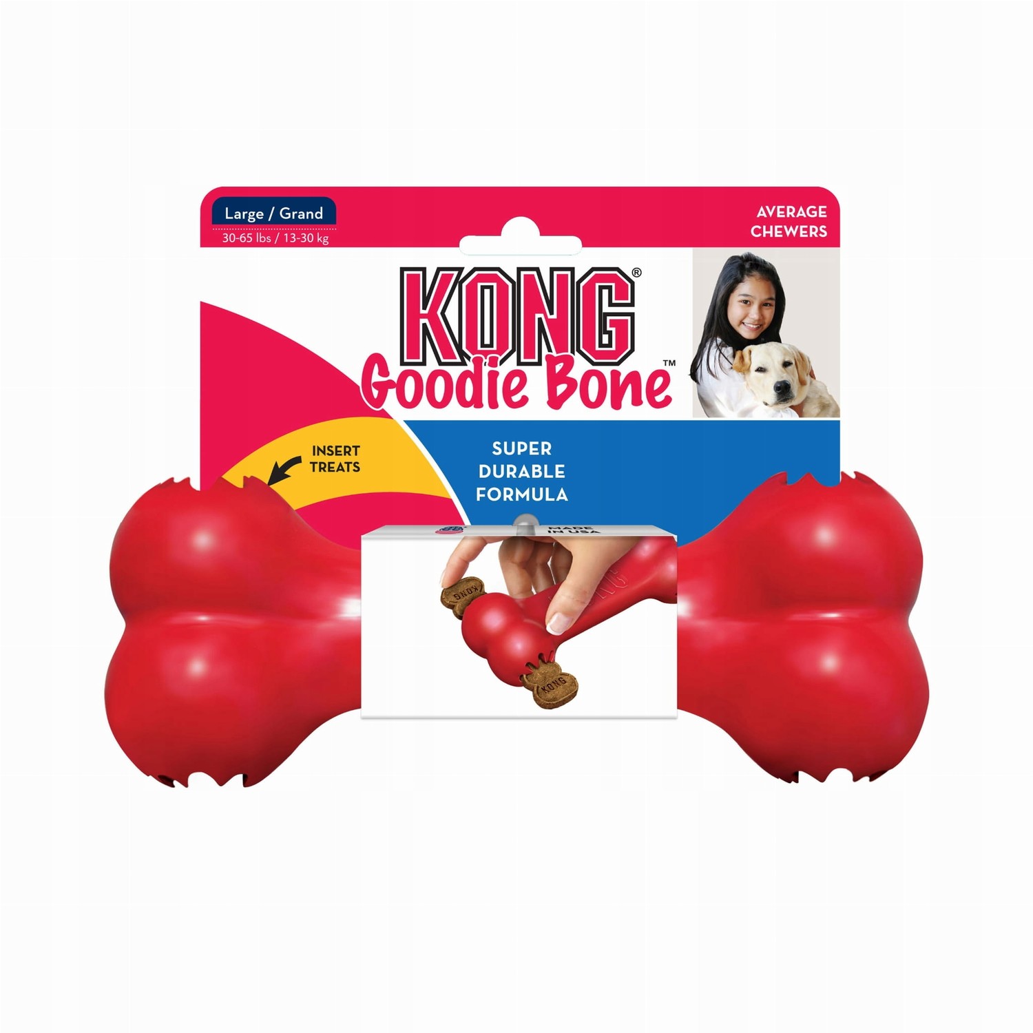 Hračka pro psy Kong Goodie Bone Large