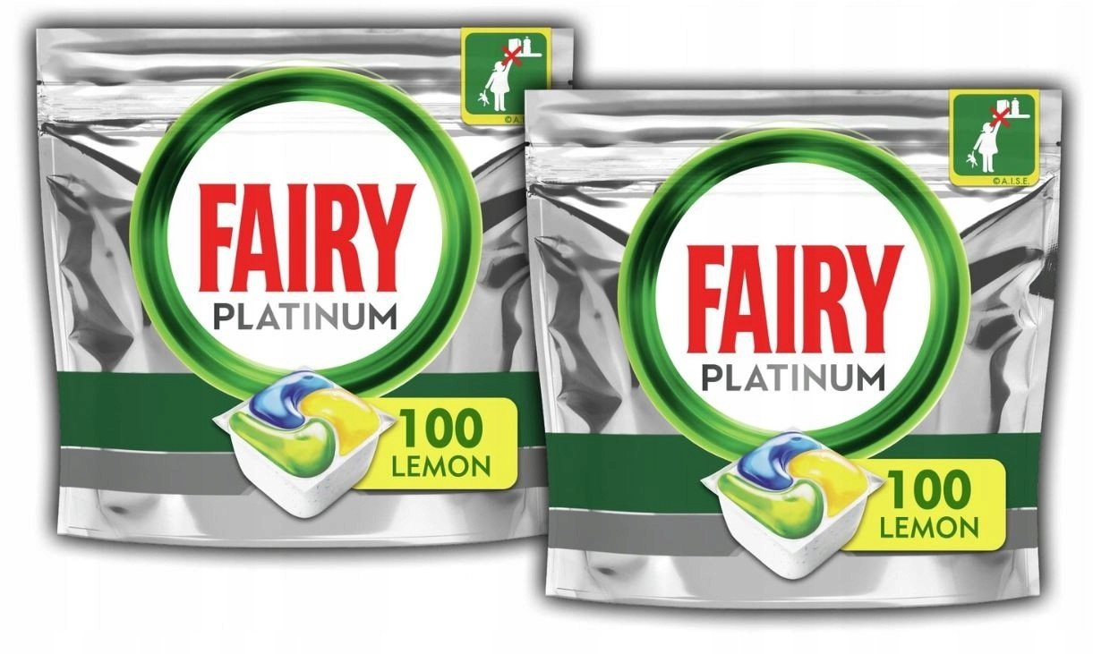 Kapsle do myčky Fairy Platinum Yellow 200