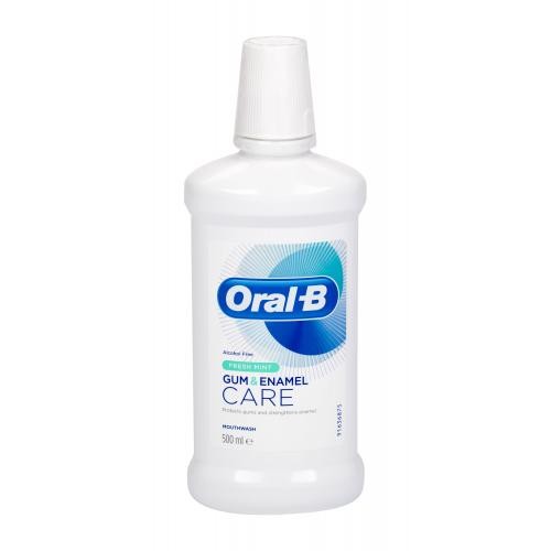 Oral-B Gum & Enamel Care Fresh Mint 500 ml ústní voda bez alkoholu pro ochranu dásní a posílení skloviny unisex