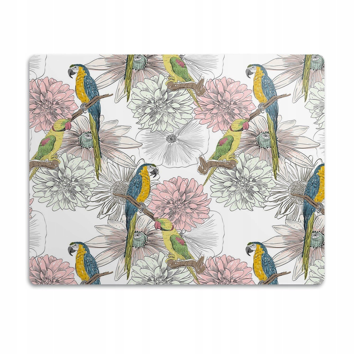 Voděodolná podložka pro psa Květy papouška 90x60