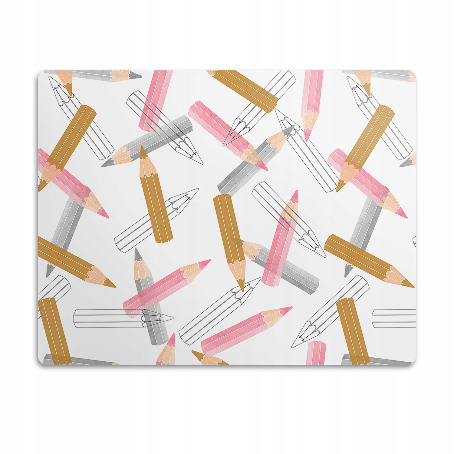 Ochranná podložka pod misku pro psa kočky Pastelky 90x60