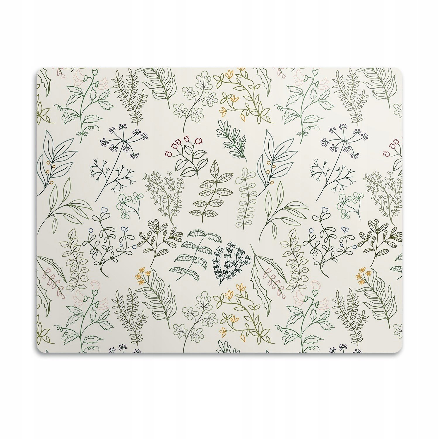 Podložka pod misku pro psa kočky herbář rostliny 90x60