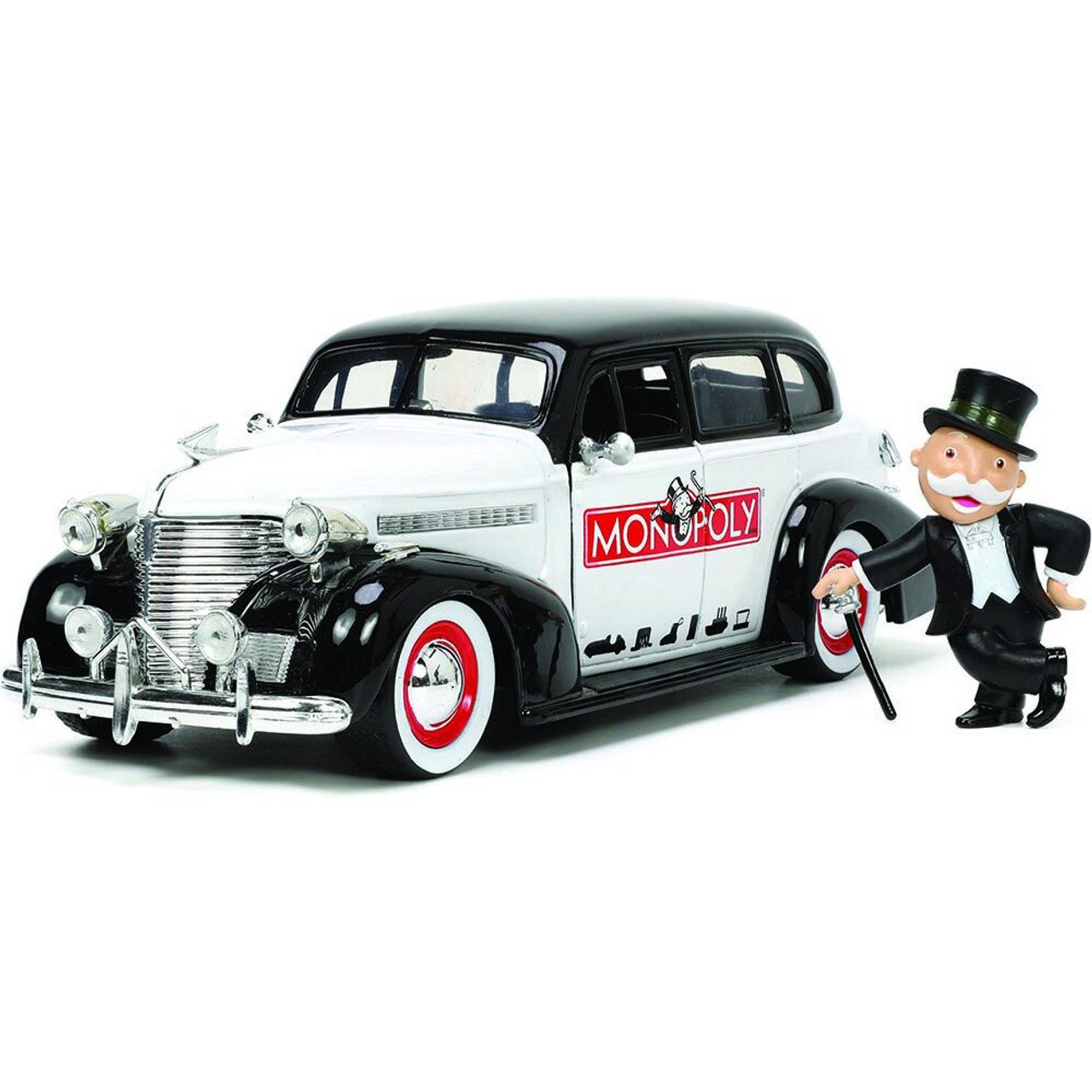 Jada Toys | Monopoly - Diecast Mondel 1/24 1939 Chevrolet Master s figurkou Mr. Monopoly