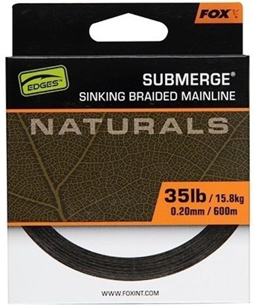 Fox Splétaná Šňůra Naturals Submerge Braid 300 m - 0,20mm  600m
