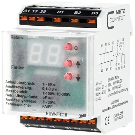 monitorovací relé 230 V/AC (max) 2 přepínací kontakty Metz Connect 1102740570 1 ks