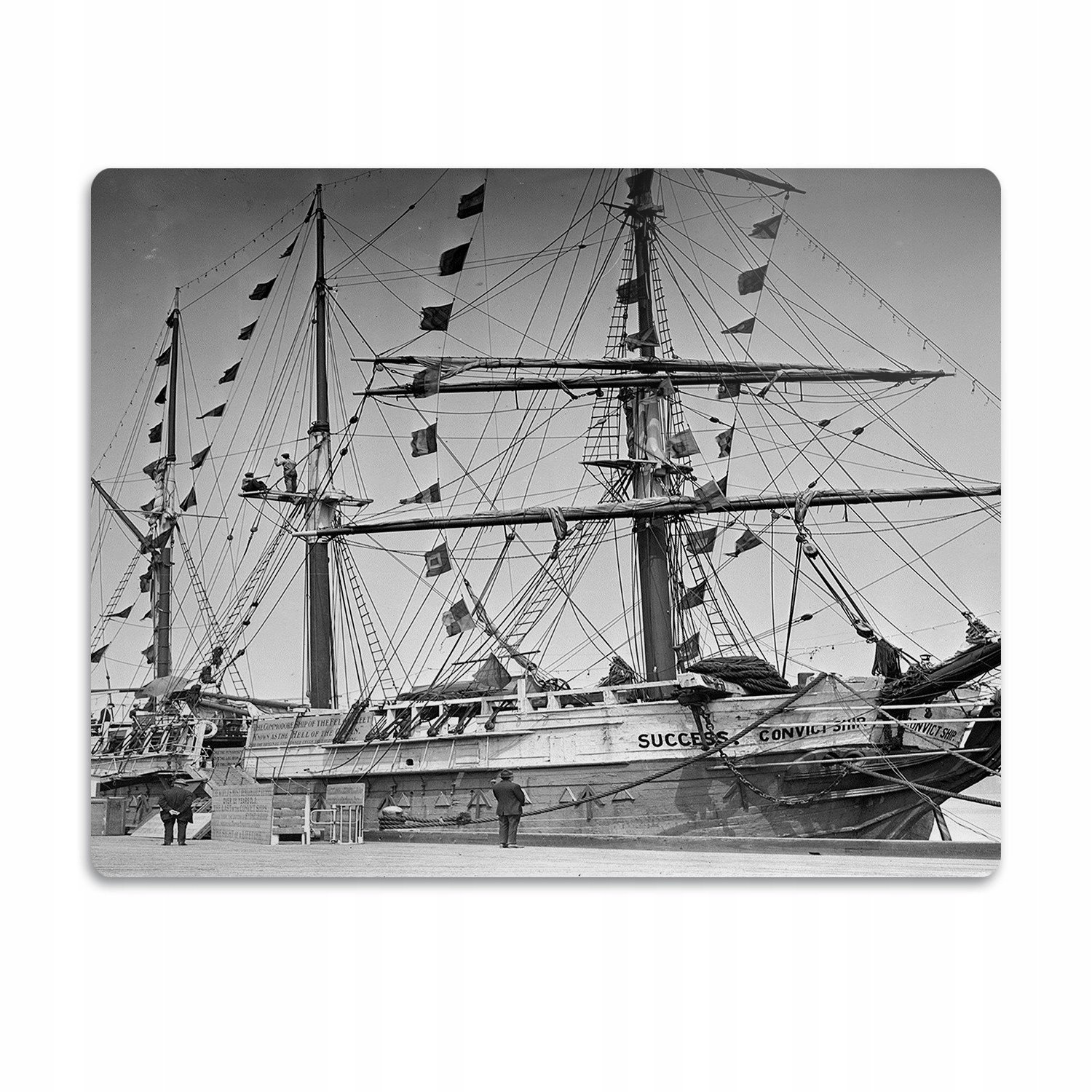 Ochranná podložka pod psí misky Loď sépie 90x60