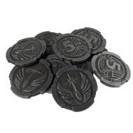 The Broken Token Fantasy Coins:  Sci-Fi - 5 Credit (10)