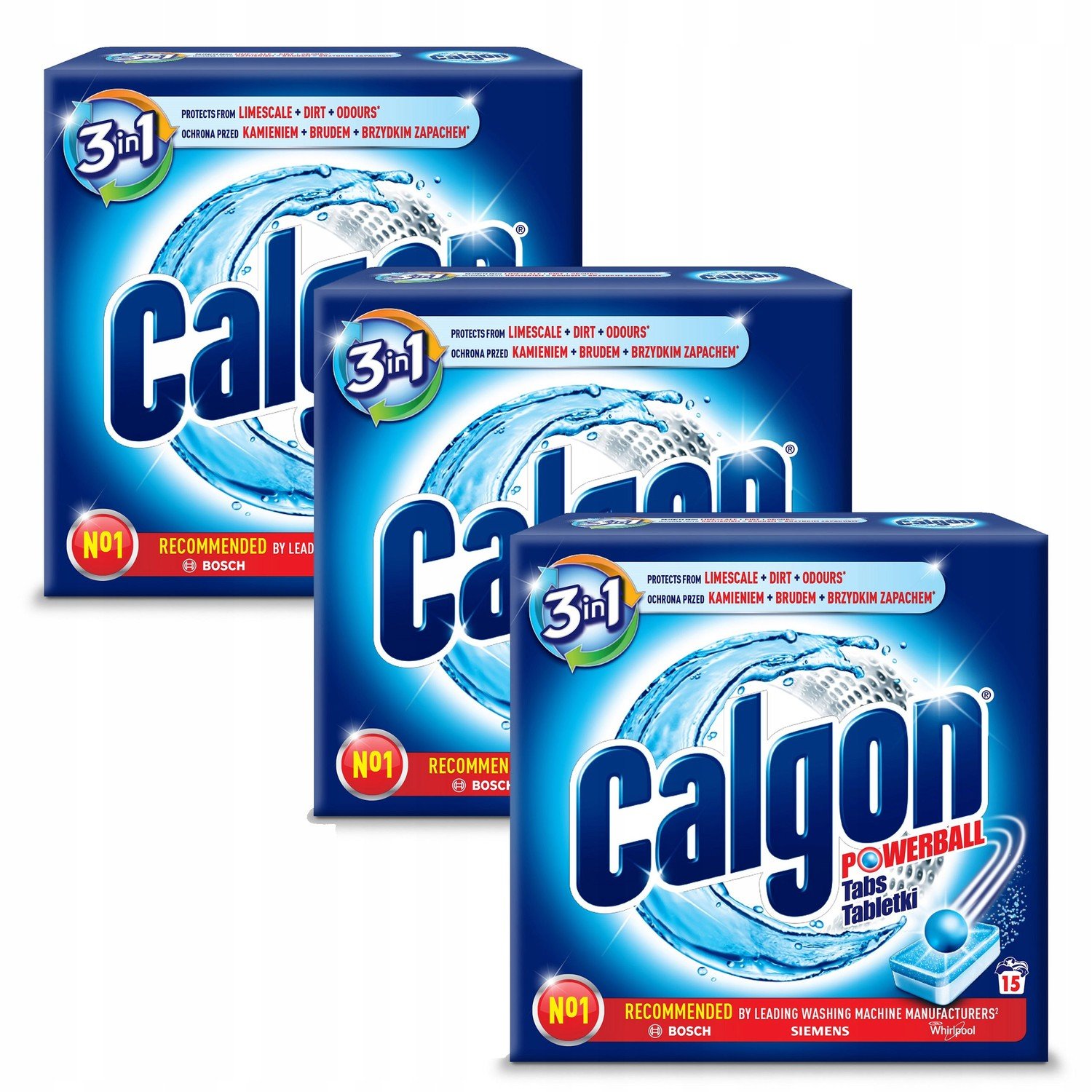Calgon 3v1 Tablety Odvápňovač pro pračky 45ks