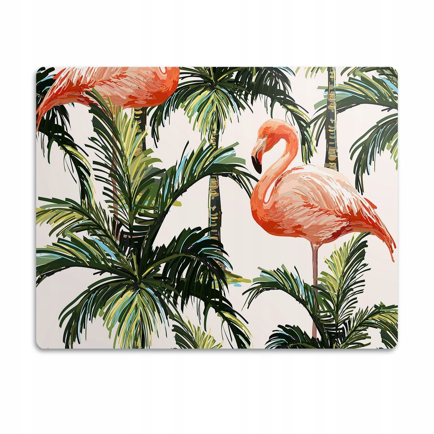 Ochranná podložka pod misku Ptáci plameňáci 90x60